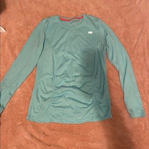 Teal workout long sleeve